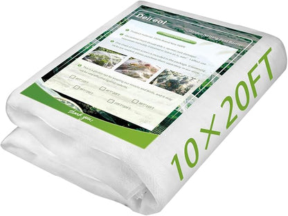 Garden Netting & Plant Netting, 10'x20' Fine Mesh Plant Protection Barrier, Garden Net Covers for Raised Beds, Mesh Fencing & Tree Net Bags, Protect Vegetables, Fruits, Plants & Flowers
