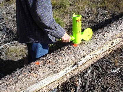 THE MINGO Ultimate Firewood Measuring Tool - Chainsaw Fire wood Marking Tool With Marking 14" Wheel - Log Paint Marker -Measuring Accessory For Chainsaw - Logging Accessory