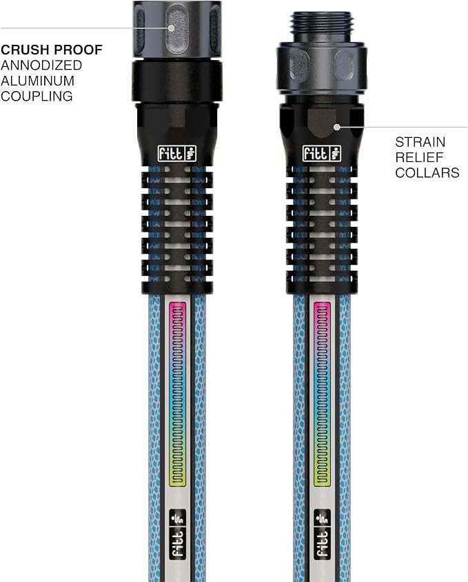 FITT Aquamaster 5/8" 50ft, high performance flexible Garden Hose for intensive Use. Kink-proof