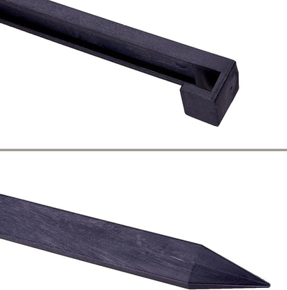 Landscape Edging Spikes, 12 Pcs 10 Inch Garden Stakes Anchoring Spikes for Paver Edging, Weed Barriers, Turf, Tent, Weed Barrier, Timber, Carpentry, Tent etc. (12, Black)