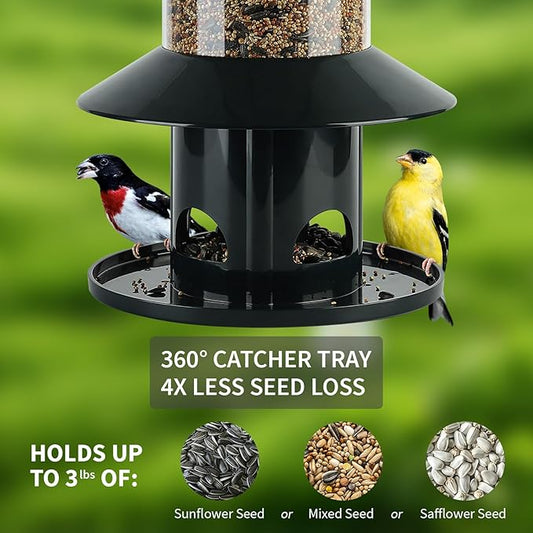 Squirrel-Proof Bird Feeder for Outdoor Wild Bird