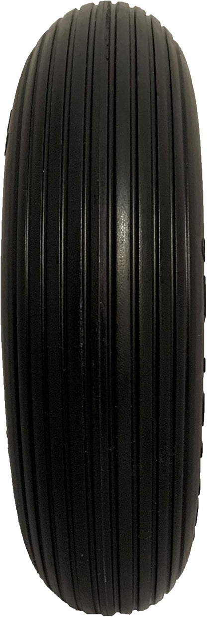 Easy Fit 4.00-6 Flat-Free Wheel Assembly for Residential Wheelbarrow