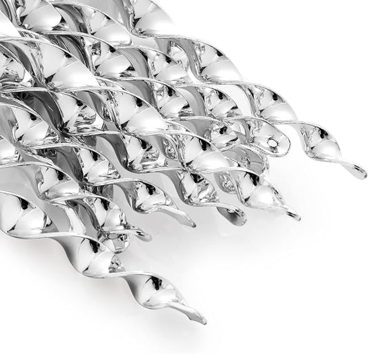 OFFO Large Bird Scarer Rods, 15.7 in (10 PCS) Reflective Bird Device Outdoor Bird Scarer to Keep Pigeon and Woodpecker Away from Garden or Yard, Silver