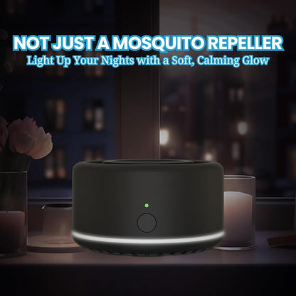 Virine Mosquito Repeller with Adapter, Portable Mosquito Repellent Device with 2 Refills, Fan-Powered Diffusion, USB-C Rechargeable for Patio, Camping, Backyard and Outdoor Use