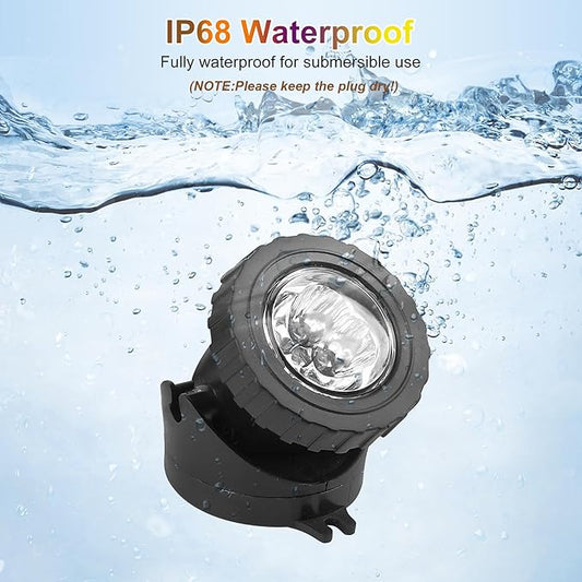 RGB Underwater Pond Lights, Super Bright LED Submersible Fountain Lighting Colored Landscape Spotlights, Bluetooth APP Control IP68 Waterproof for Fish Aquarium Tank Garden Yard Pool (Set of 4)