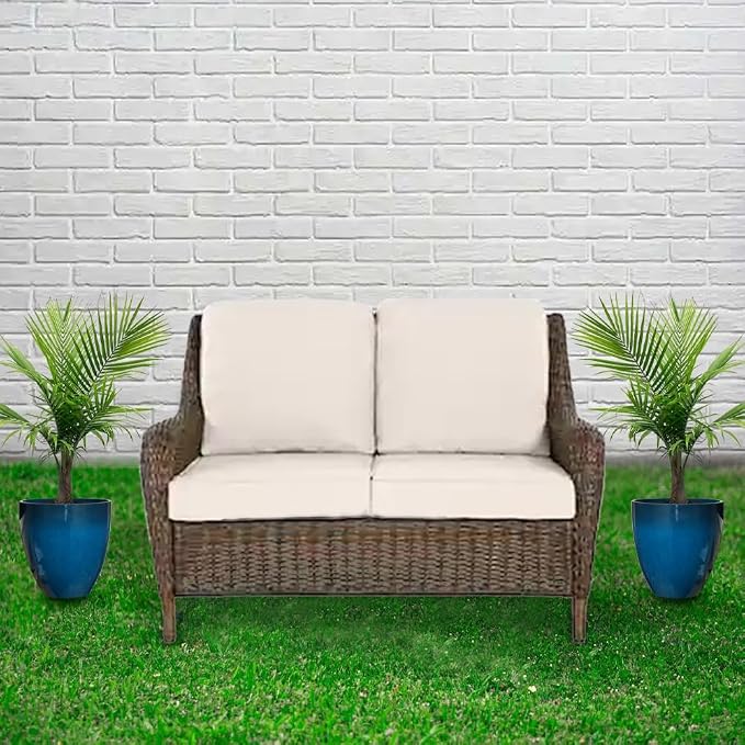 RUBBER BOND Plastic Plant Pots 2 Pack - Modern Indoor/Outdoor Planters for Home Decor - Weather-Resistant Large Flower Pots - Lightweight 12 Inches Tall Planters