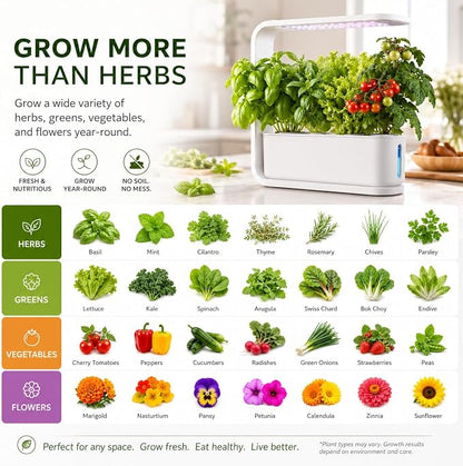 TerraSol 3-Pod Smart Indoor Garden Hydroponic Growing System with LED Grow Light – Countertop Herb Garden Kit for Kitchen – Automatic Water Circulation Indoor Planter for Herbs, Vegetables & Flowers