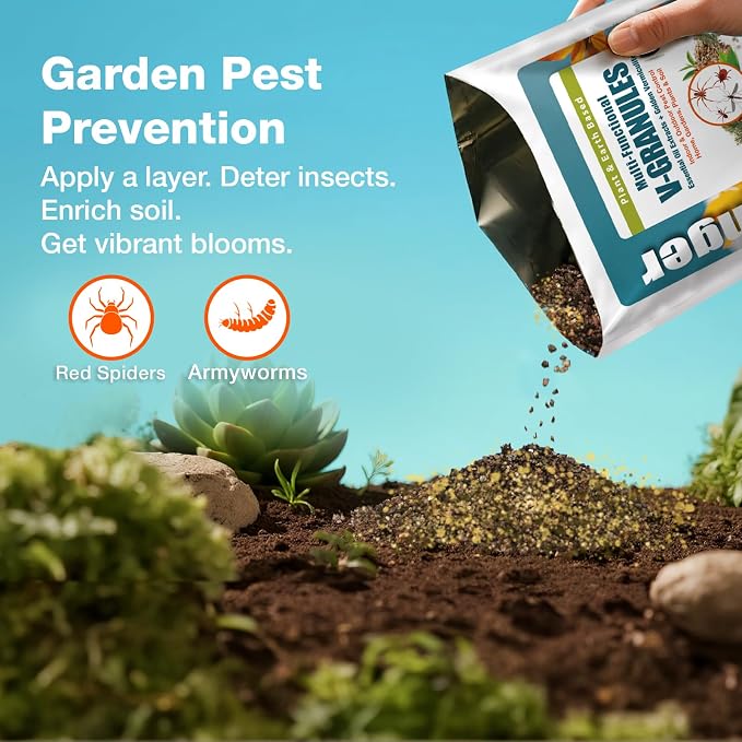 EcoVenger Multi-Purpose V-Granules 2LBS Bag, Horticulture or Household Use for Indoor & Outdoor Protection Against Insects and Rodents, Improves Soil & Promotes Rooting, 100% Natural, Safe for Kids