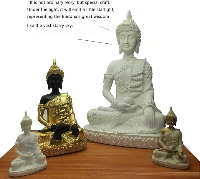 Carefree Fish Buddha Statue Minimalist Sandstone Decoration Buda Decor Bring Home a Ray of Sunshine 4Inch
