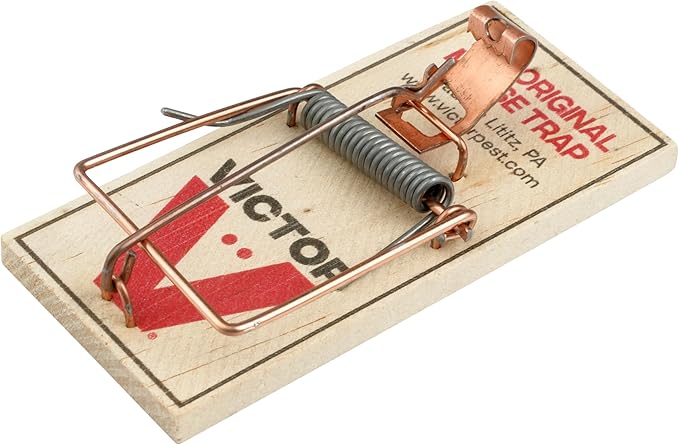 Victor Metal Pedal Mouse Traps, 12-Pack, Reusable Wooden Snap Traps | FSC Certified Wood, Indoor Mice Control Pest Elimination, Rodent Killer Control, Clean & Quick Trapping, Mice Traps for House