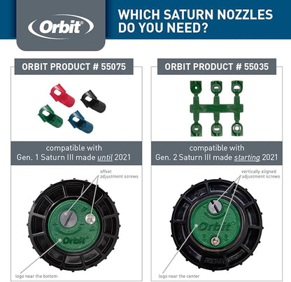 Orbit 55035 Nozzle Rack for Saturn III/IV & Titan Gear-Drive Rotor Water Sprinklers
