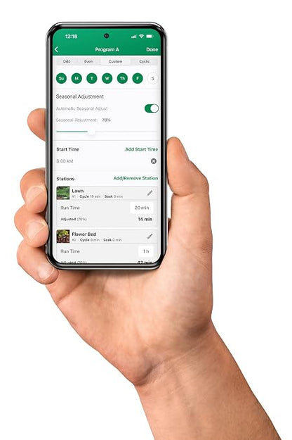 Rain Bird ARC4 App-Based Indoor Smart Irrigation WiFi Timer/Controller, 4-Zone/Station, EPA WaterSense Certified, Compatible with Alexa, Indoor 4-Station