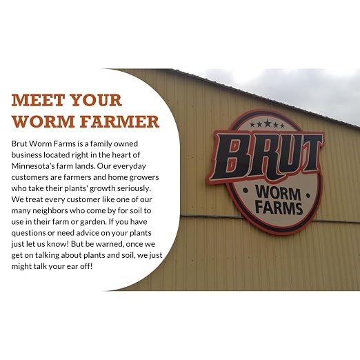 Brut Cow Compost – Nutrient-Rich Composted Cow Manure Organic Soil Amendment – 100% Pure Compost, Additive-Free Fertilizer for Vegetable Gardens, Flowers, Lawns & Indoor Plants – 1 Cubic Ft
