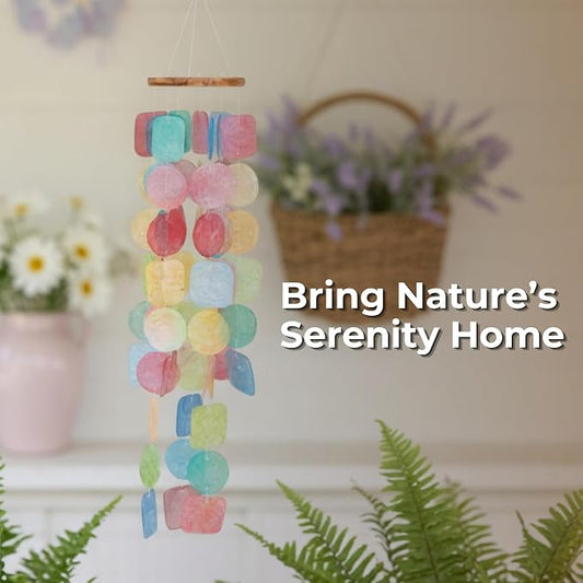 Solange & Frances Rainbow Wind Chimes for Outside. Colorful Windchime Outdoors, Wind Chimes House Decor. Unique Birthday Gifts for Women, Gifts for Mom, Gift for Men
