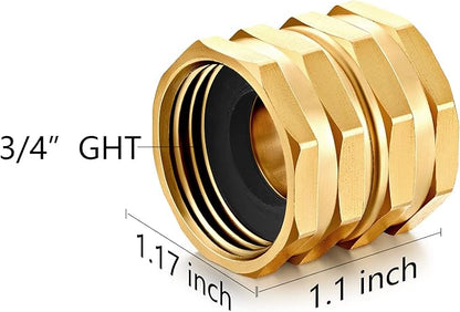SIGURANTA Garden Hose Connector Adapter, 3/4" GHT Double famale Double male Connectors,Male to Male, Female to Female,(5+5 Pack)