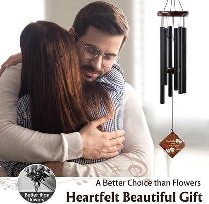36" Memorial Wind Chimes Sympathy Gift - Cardinal Windchimes in Loving Memory of Loved One, Memorial Cardinal Gifts for Loss of Mom/Dad, Bereavement,Condolence,Funeral Grieving