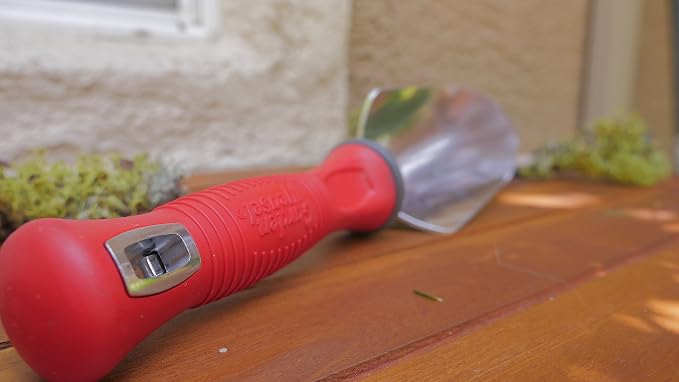 Garden Weasel Trowel – Dig, Cut, & Plant with Ease – Features Triangular Blade, Dependable Aluminiron Construction, Non-Slip Comfort Grip & a Lifetime Guarantee