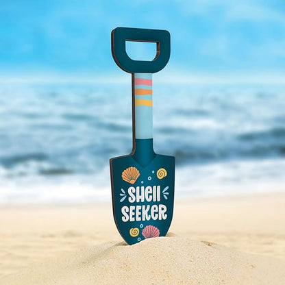 P. Graham Dunn Decorative Garden Shovel Sign - “Shell Seeker”- 2.5" x 9.75"