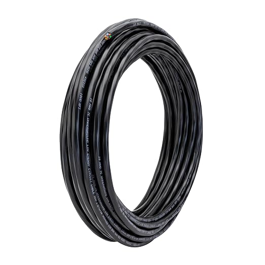 Orbit 57088 Underground Sprinkler Wire, 7-Strand Solid, 100 Ft, UF/UL Listed, Multi-Color, 18-Gauge