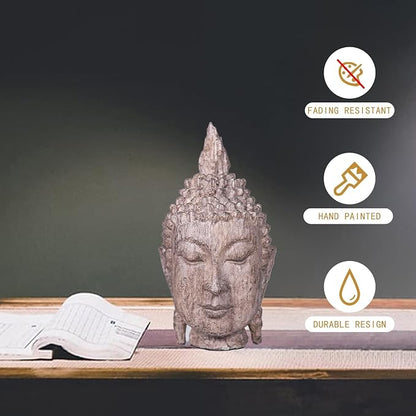 Decorative Buddha head statue, exquisite Zen garden home decoration