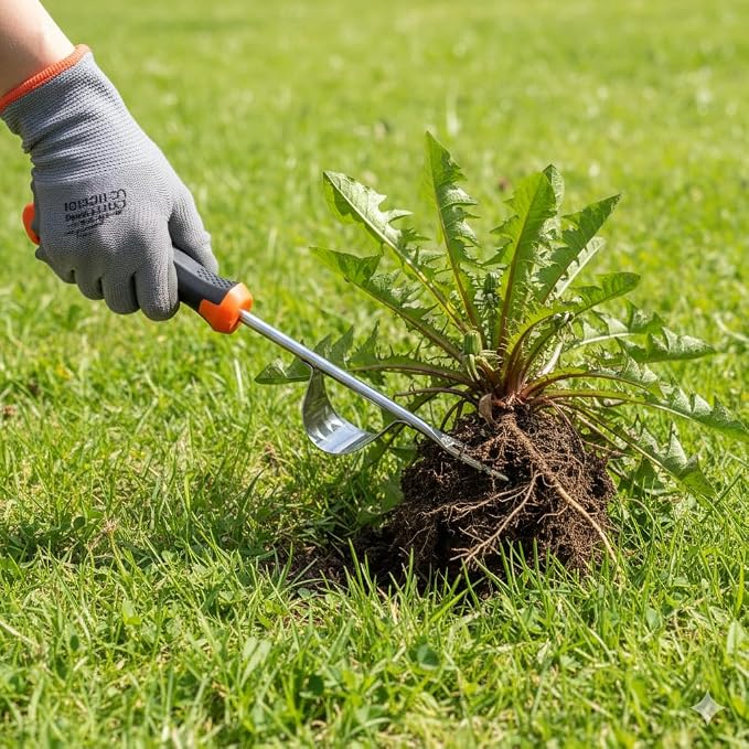 Weed Puller Tool, Portable Rubber-Handled Garden Tools, Four-Tined Weeding Tool, Uprooting Weeding Tools, Crevice Weeder, Yard Weed Tools and Weed Removal Tool (style2)