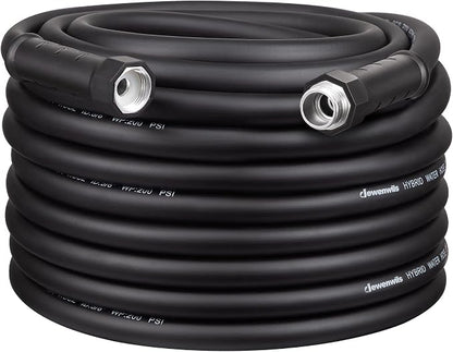 DEWENWILS Garden Hose 75 ft x 5/8", Water Hose with Swivel Handle, Heavy Duty, Lightweight, Flexible Hose for Plants, Car, Yard, 3/4 Inch Solid Fittings, Drinking Water Safe