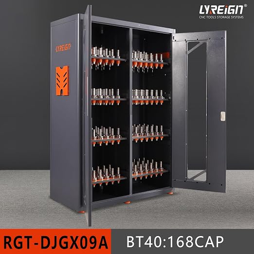CAT/BT40 Large Capacity CNC Tool Storage Cabinet, CNC Tool Holder Vertical Drawer Cabinet for Warehouse Workshop Factory Garage Machining Centers