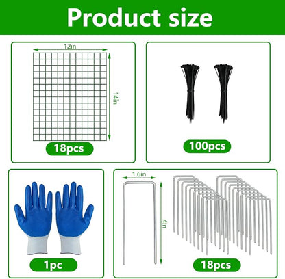 6 Pack 12x14 Inch Plant Protector from Animals, Wire Plant Cages Mesh Garden Plant Protector, Sturdy Wire Cloche Plant Protectors for Keeping Animals Bunny Chicken Squirrels Out