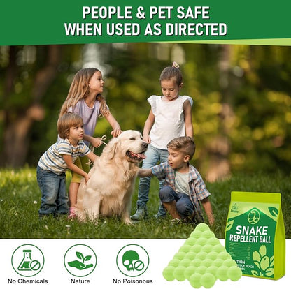 30 Pack Snake Repellent for Yard Powerful,Snake Away Repellent Outdoors, Moth Balls for Snakes, Pet Safe Snake be Gone for Lawn Garden Fishing Home to Repels Snakes and Other Pests (Mint)