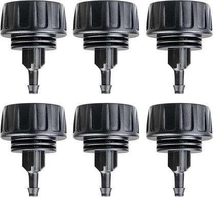 Gardrip 3/4 Inch Female Pipe Thread to 1/4 Inch Drip Irrigation Tubing Adapter: 6 Pieces 1/4 In. Barbed Drip Line x 3/4 In. Faucet PVC Adapter Connect 3/4" FHT Faucet