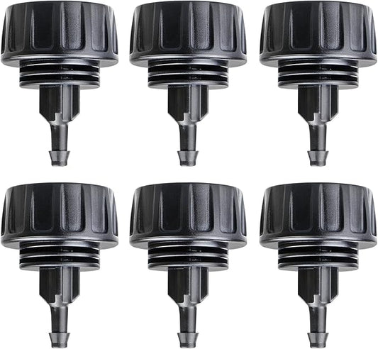 Gardrip 3/4 Inch Female Pipe Thread to 1/4 Inch Drip Irrigation Tubing Adapter: 6 Pieces 1/4 In. Barbed Drip Line x 3/4 In. Faucet PVC Adapter Connect 3/4" FHT Faucet