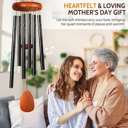 Wind Chimes for Outside, Fathers Day Dad Gifts for Men & Gifts for Women, Mom, Grandma, Deep Tone Soothing Melodic Chimes, Memorial & Sympathy Wind Chimes, Suitable for Garden, Porch & Patio Decor
