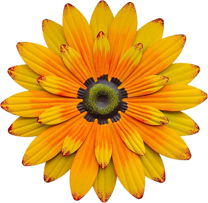 AHYS Metal Sunflower Wall Decor Indoor Outdoor Metal Wall Art for Garden Home Farmhouse Living Room Bedroom Bathroom Decorations