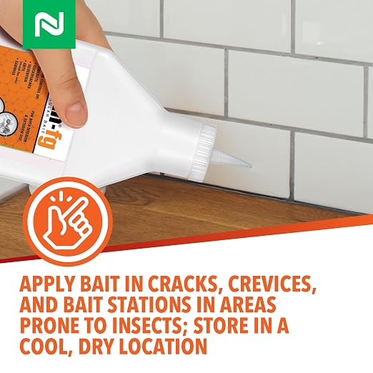 Nisus NiBan-FG Fine Granular Bait, Indoor & Outdoor Moisture-Resistant Bait with Orthoboric Acid, for Ants, Cockroaches, Crickets, Silverfish & Earwigs, 1 lb
