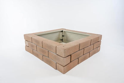 Raised Garden Bed Brick Style Planter Box - Polyurethane 24" x 8" Modular Planter Box Panels Designed for Curves and Straight Edges (4 Panel Pack)