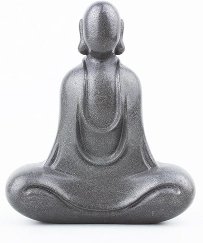 Faceless Buddha Statue Indoor, Solid Cast Iron Buddha Figurine, Minimalist Buddha for Home Decor, Indoor Desk Zen Decor for Spiritual Room Meditation