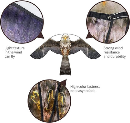 Bird Hawk Flying Kite for Crops Farm Protector Bird Scarer Kites Without Pole-Style B Kite