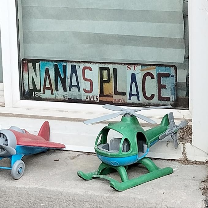 Vintage Waterskiing Way Street Sign Wall Decor Metal Tin Signs