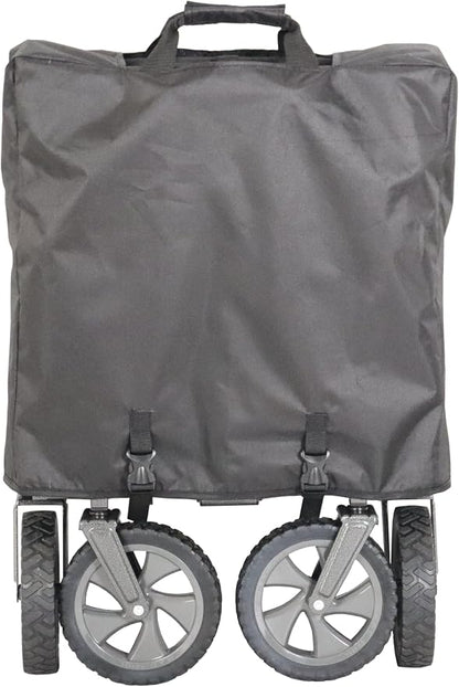 Mac Sports Collapsible Folding Outdoor Utility Wagon, Black