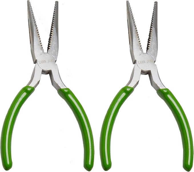 Lawn Jaws The Original Sharktooth Weed Puller Remover Weeding & Gardening Tool Weeder(2pk) -Pull from The Root Easily! Ergonomic Handheld Weeding Tool for Spring Summer Cleaning, For All Age Gardeners
