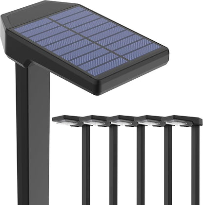 AUDERWIN Solar Pathway Lights Outdoor, Smart Color Changing with 9-in-1 (Warm White/Cool White/RGBCW) Modes,Bright Landscape Lighting Waterproof for Walkway,Garden,Driveway,Yard,Patio(6pack)