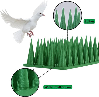 Bird Spikes, 37.4 Ft Bird Deterrent Strips Spikes for Small Birds Deterrent Spikes for Fences and Roof to Keep Birds Away