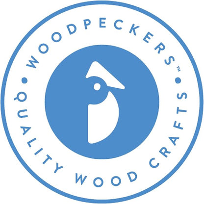Woodpeckers Small Craft Flower Pot 1-5/16-inch x 1-3/4-inch, Pack of 12 Wood Flower Planter for Flower Craft & Planter