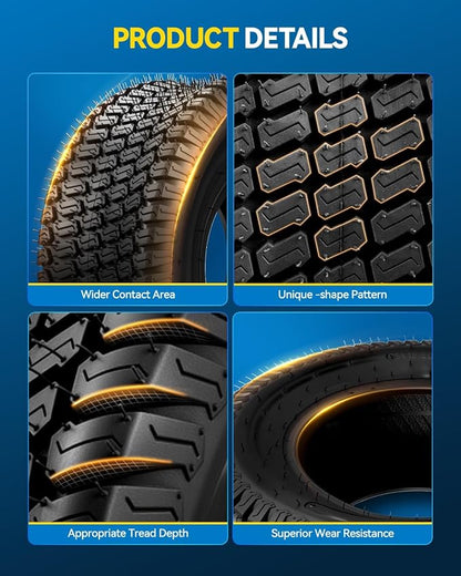 PHILTOP 20x8-10 ATV UTV Tires, 4-Ply Super Mud 20x8-10 ATV All-Terrain Tires for Riding Mowers, Golf Carts, Off-Road,1 Pcs,Tubeless (Z-160)