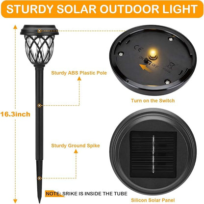 Solar Outdoor Lights, Outdoor Waterproof IP65, Bright Powered by Solar Garden Lights for Patio, Yard, Driveway Decoration (12 Pack
