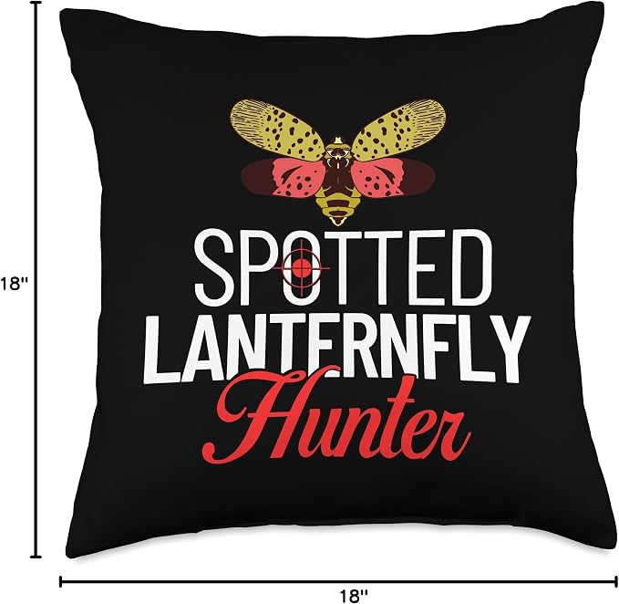 Spotted Lanternfly Trap Insect Spray Lantern Fly Throw Pillow
