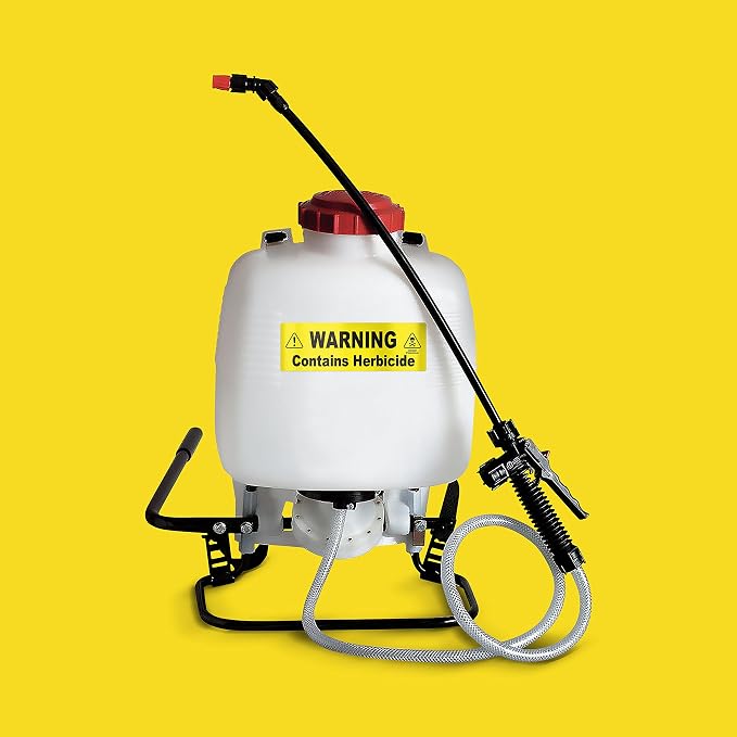 Herbicide Sticker - Warning Label Signage for Pump and Garden Sprayers: Weather and Fade Resistant, Extreme Stick, Commercial Grade, Herbicide Labels - USA Made (2 Labels)