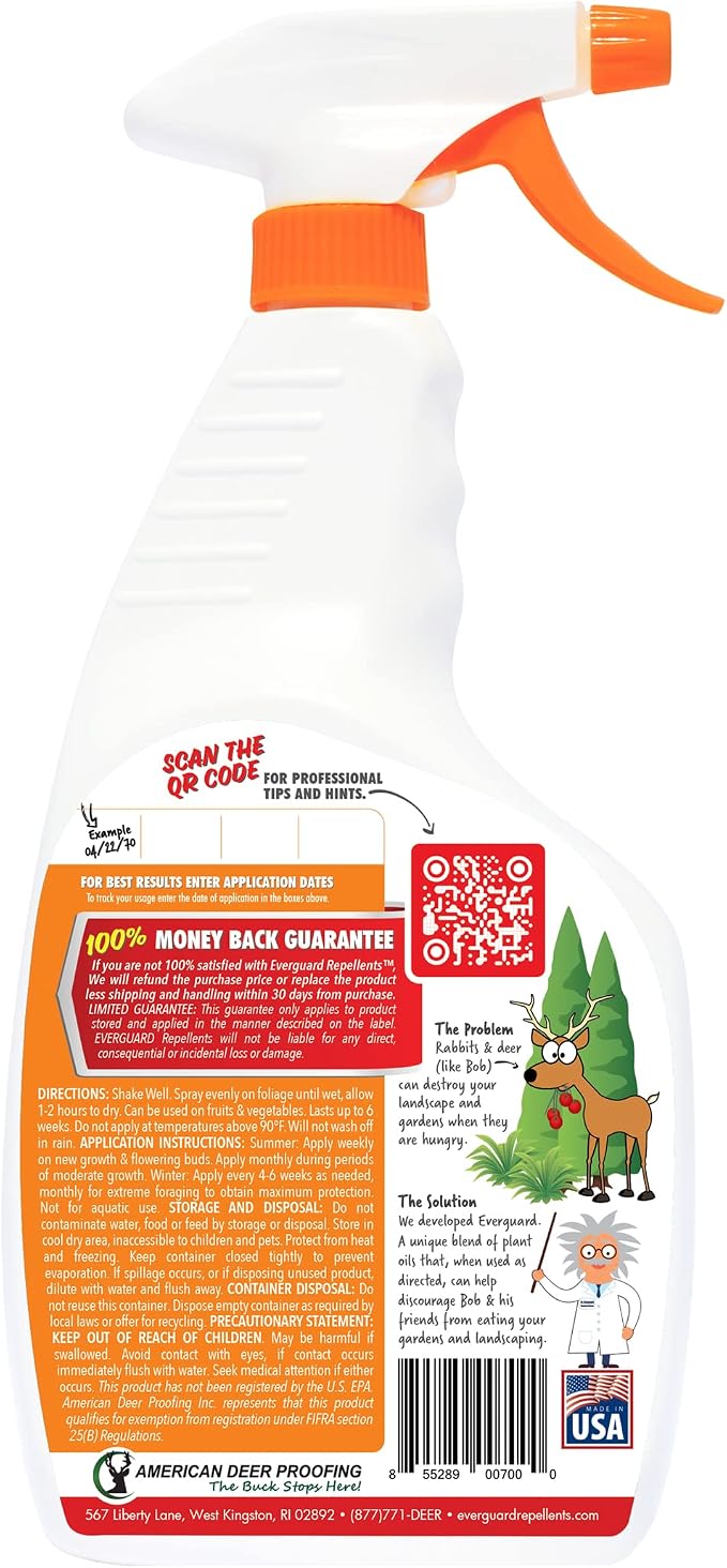 Everguard ADPR032 Ready to Spray Deer and Rabbit Repellent ADPR032 Everguard 32oz RTU Deer & Rabbit Repellent
