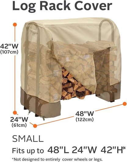 Classic Accessories Veranda Water-Resistant 4 Foot Log Rack Cover, Patio Furniture Covers
