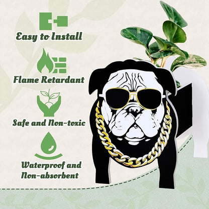 Shar Pei Planter, Cute Dog Shape Flower Planters, Plant Pots for Indoor/Outdoor Garden Decor, Unique Gifts/Souvenirs for Pet Lovers